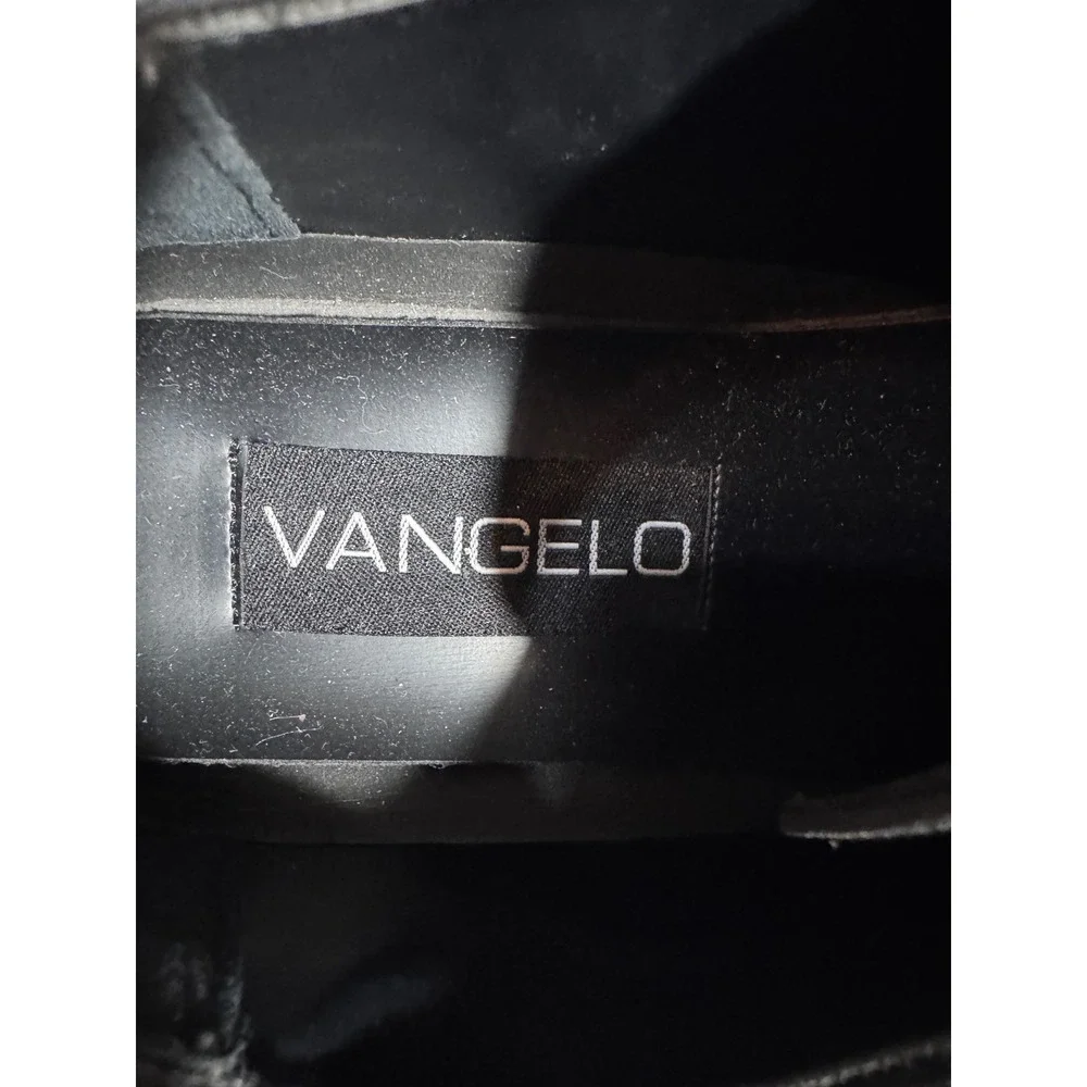 Vangelo Mens Black Square Toe Lace Up Oxford Dress Shoes Size 11.5 M